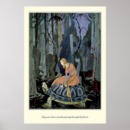 古いフランスのおとぎ話：森の中 ポスター