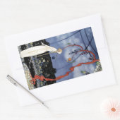 古いフランスのおとぎ話:素晴らしい美しいの木 長方形シール (封筒)