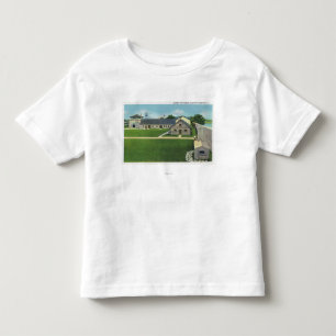 古いフランス語の玄関の内部の眺め トドラーTシャツ
