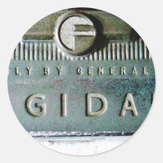 古いフリジネア写真 ラウンドシール (正面)