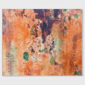 古いフローラの壁紙グランジ裏返し（ヴィネット付き） ラッピングペーパー (フラット)