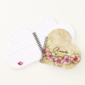 古いフローラ壁紙ノートブック ノートブック (内部)