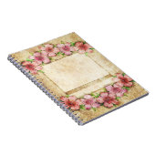 古いフローラ壁紙 ノートブック (右側)