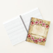 古いフローラ壁紙 ノートブック (内部)
