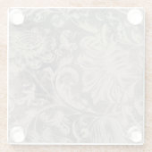 古いフローラ ガラスコースター (裏面)