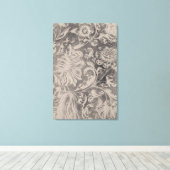 古いフローラ キャンバスプリント (インサイチュ (ウッドフロア))