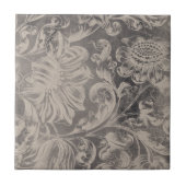 古いフローラ タイル (正面)