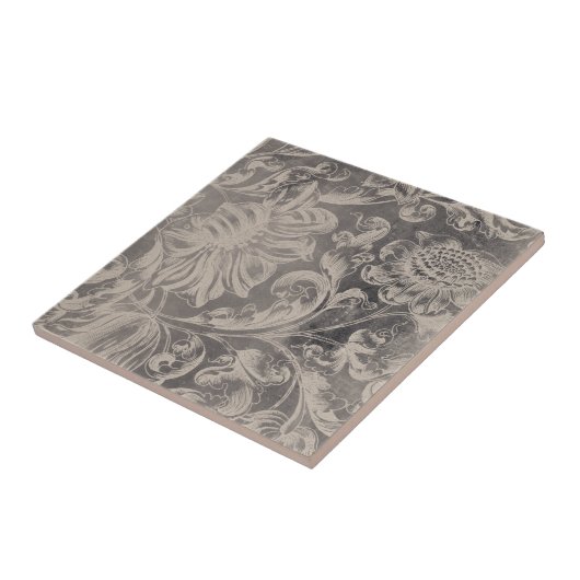 古いフローラ タイル (側面)