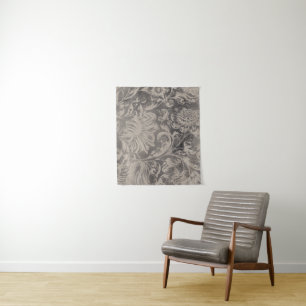 古いフローラ タペストリー