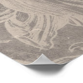 古いフローラ ポスター (角)