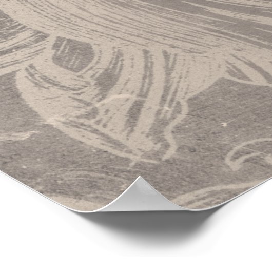 古いフローラ ポスター (角)