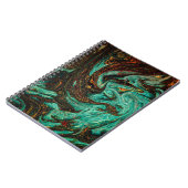 古いブックカバーと抽象芸術アンティークパターン ノートブック (左側)