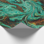 古いブックカバーと抽象芸術アンティークパターン ラッピングペーパー (角)