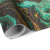 古いブックカバーと抽象芸術アンティークパターン ラッピングペーパー (ロールコーナー)