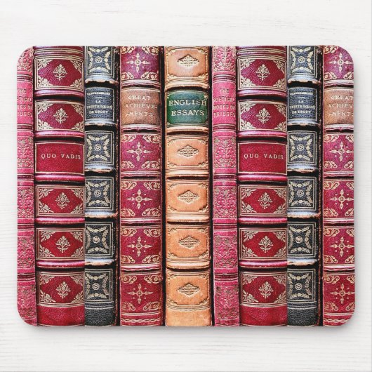古いブックライブラリ マウスパッド (正面)