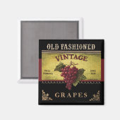 古いブドウファッションドヴィンテージ磁石 マグネット (正面/裏面)