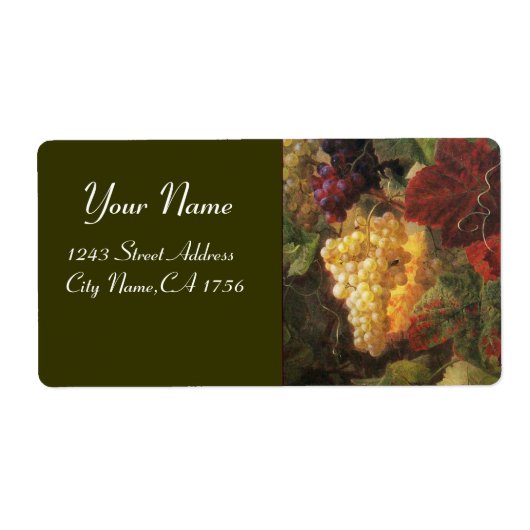 古いブドウ畑ワインの試飲パーティーラベル ラベル (正面)