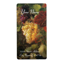 古いブドウ畑ワインの試飲パーティーラベル ラベル