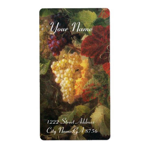 古いブドウ畑ワインの試飲パーティーラベル ラベル (正面)