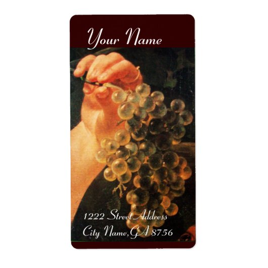 古いブドウ畑ワインの試飲パーティーラベル ラベル (正面)