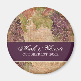 古いブドウ畑結婚の磁石 マグネット