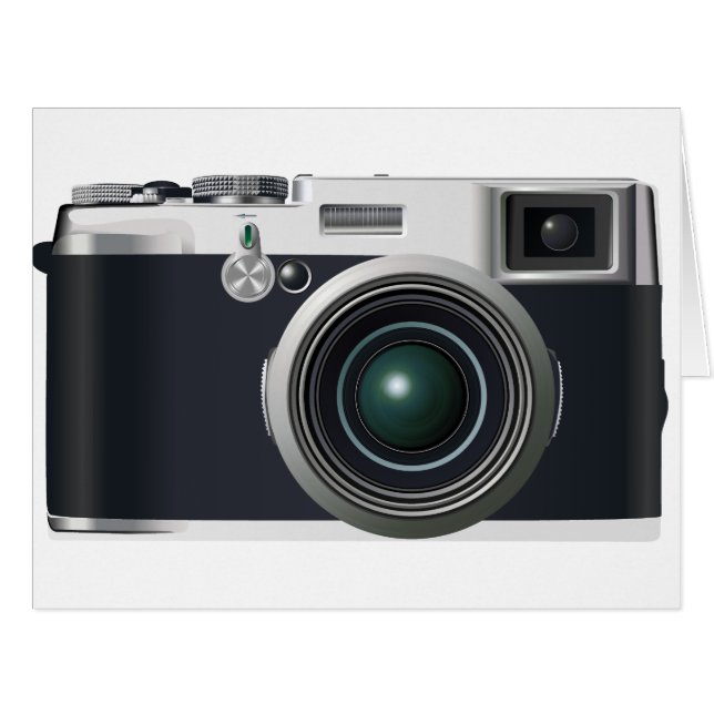 古いブラックカメラ (正面横)