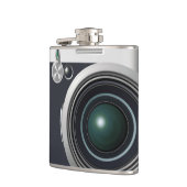 古いブラックカメラ フラスク (左)