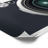 古いブラックカメラ ポスター (角)