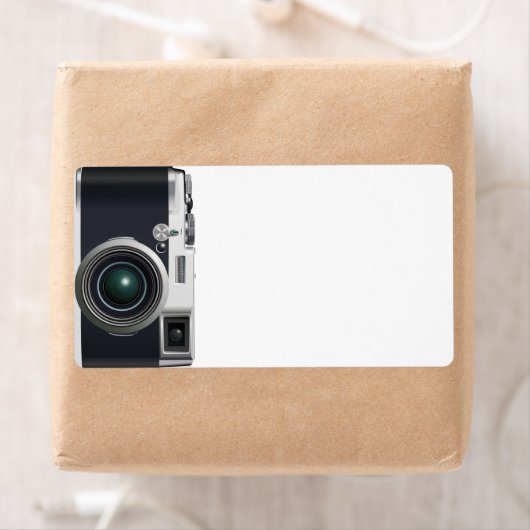 古いブラックカメラ ラベル (インサイチュ)