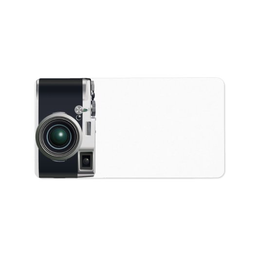 古いブラックカメラ ラベル (正面)