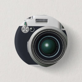 古いブラックカメラ 缶バッジ