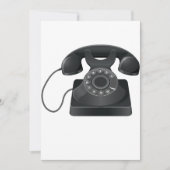 古いブラックフォン招待状 招待状 (正面)