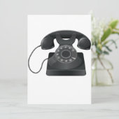 古いブラックフォン招待状 招待状 (スタンド正面)