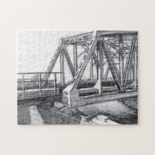古いブリッジ ジグソーパズル (横)