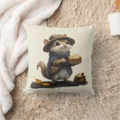 古いブロックのチップムンク クッション (ブランケット)