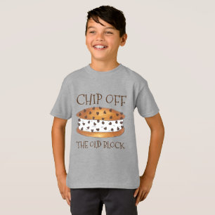 古いブロックチップウィッチアイスクリームサンドイッチを削る Tシャツ