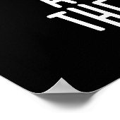 古いブロック食べ物をオフおもしろいチーズプンダークBG ポスター (角)