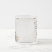 古いブーツでの退職の発表V1.0 フロストグラスマグカップ (中央)