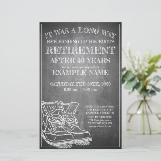 古いブーツでの退職の発表V3.0 (スタンド正面)