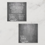 古いブーツでの退職の発表V3.0 ノートカード (正面/裏面)