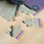 古いブーツの花 ジグソーパズル (側面)