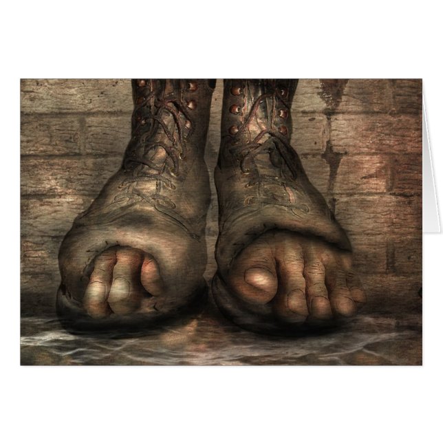 古いブーツ (正面横)