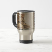 古いブーツV2.0での退職の発表 トラベルマグ (正面左)