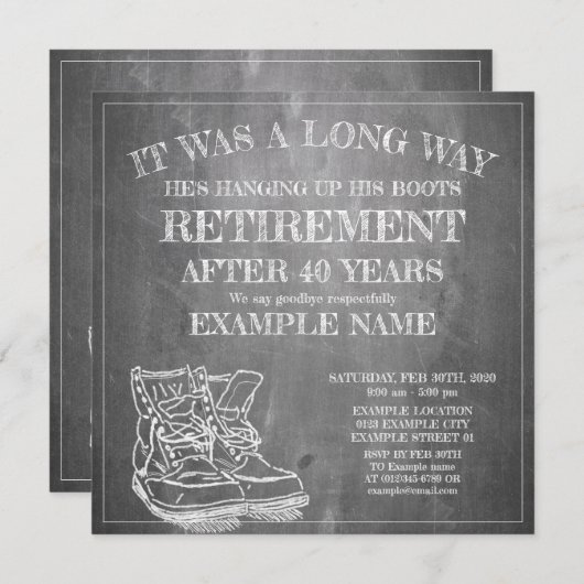 古いブーツV3.0での引退発表 (正面/裏面)