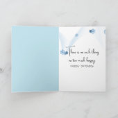 古いブートでの誕生日マウス カード (内部)