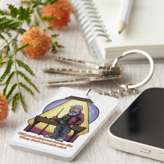 古いプールプレイヤー キーホルダー (正面右)