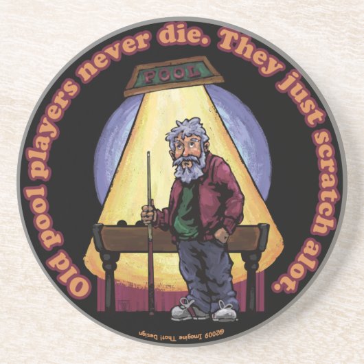 古いプールプレイヤー コースター (正面)