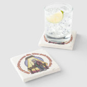 古いプールプレイヤー ストーンコースター (横)