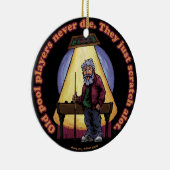 古いプールプレイヤー セラミックオーナメント (右)