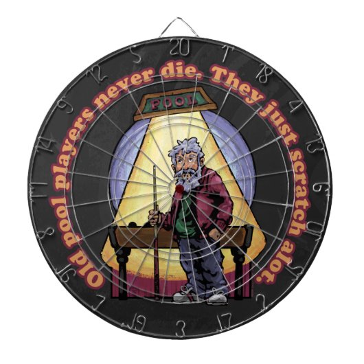 古いプールプレイヤー ダーツボード (正面)